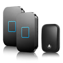 CACAZI Home Wireless Self-powered Doorbell No Battery Required Button Receiver 1 to 2 150M Remote Smart Calling Bell