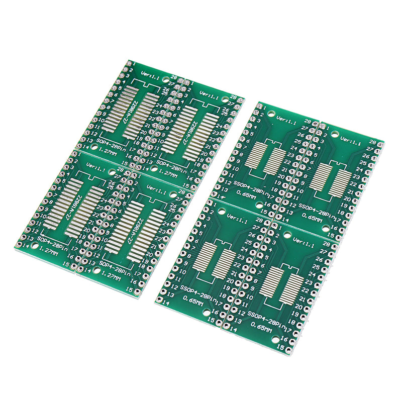 50pcs TSSOP28 SSOP28 To DIP28 SOP28 Transfer PCB Board DIP Pin Board Pitch Adapter