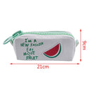 New Cute Summer Fruits Pencil Case Large Capacity Canvas School Pencil W9K4