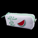 New Cute Summer Fruits Pencil Case Large Capacity Canvas School Pencil W9K4