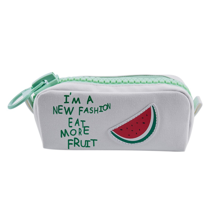New Cute Summer Fruits Pencil Case Large Capacity Canvas School Pencil W9K4