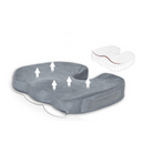 Electric Heated Orthopedic Memory Foam Seat Cushion For Office Travel Driving