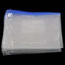 12 x A5 Blue Zip Zippy Bags -Document Clear Plastic Transparent Storage bag G7U5