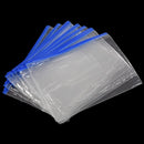 12 x A5 Blue Zip Zippy Bags -Document Clear Plastic Transparent Storage bag G7U5