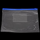 12 x A5 Blue Zip Zippy Bags -Document Clear Plastic Transparent Storage bag G7U5