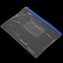 12 x A5 Blue Zip Zippy Bags -Document Clear Plastic Transparent Storage bag G7U5