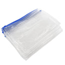 12 x A5 Blue Zip Zippy Bags -Document Clear Plastic Transparent Storage bag G7U5