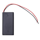 5PCS Plastic 2 x 1.5V AA Battery Container Box with ON/OFF Switch F1P4