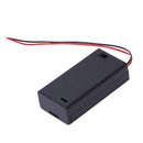 5PCS Plastic 2 x 1.5V AA Battery Container Box with ON/OFF Switch F1P4