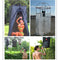 1/2 Pcs/set Portable Solar Camping Shower Bag 20L Travel Shower Bath Bag Water Bag BBQ Hiking Water Storage Solar Heat Water