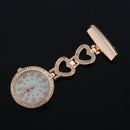 Ladies Heart Steel Crystal Nurse Doctor Paramedic Tunic Brooch Quartz FOB P Q4X3