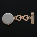 Ladies Heart Steel Crystal Nurse Doctor Paramedic Tunic Brooch Quartz FOB P Q4X3