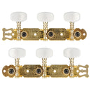 2Pcs Acoustic Guitar String Tuning Pegs Keys Machine Heads Tuners Color Gold