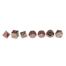 7Pcs Antique Metal Polyhedral Dices Multisided Dices Set Role Playing Game Dice With Bag