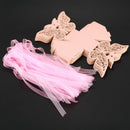 50pcs Butterfly Wedding Favour Box Birthday Party Gifts Candy Boxes (Pink) V3V9