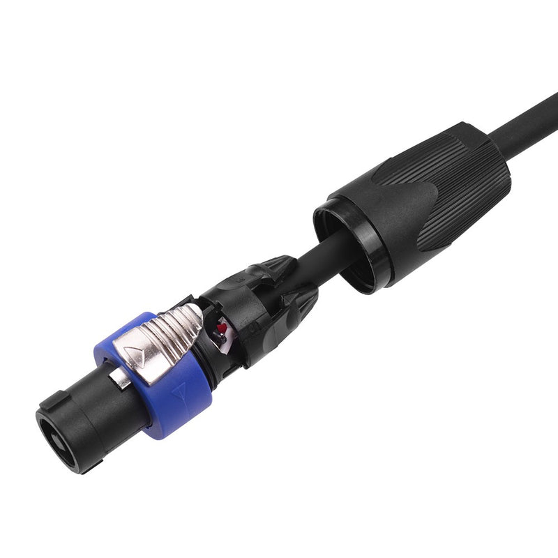 12AWG NL4FC Four-core Ohm Head Oxygen-free Copper Speaker Cable Connector Stage Cable for Audio Mixer Amplifier