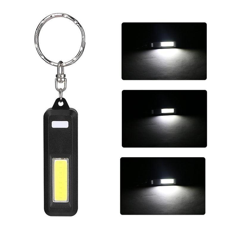 Portable Mini COB LED Keychain Camping Work Light Pocket Flashlight for Outdoor Hiking Fishing