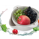 Vegetable Fruit Washing Drain Basket Mesh Strainer Drying Colander Kitchen
