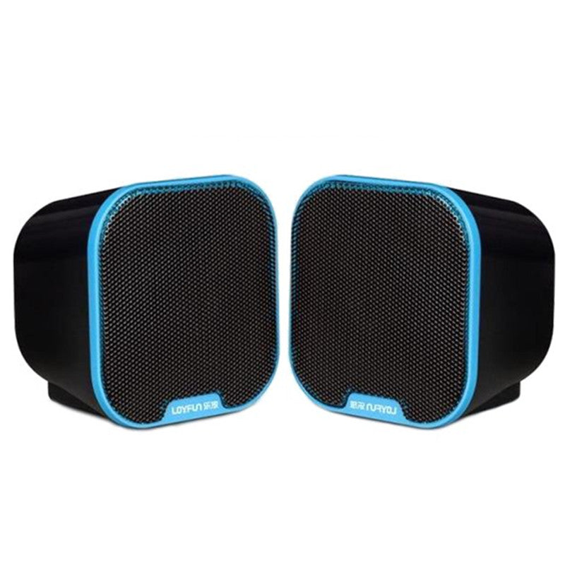 LOYFUN 807 Mini Portable HIFI Stereo 3.5mm Wired Speaker for Tablet Computer Mobile Phone