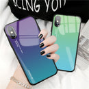 Bakeey Gradient Scratch Resistant Tempered Glass Protective Case For iPhone X/XS/XR/XS Max