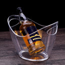 4L Plastic Transparent Garden Super Large Ice Bucket Bar