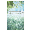 3x5ft Green Trees Field Garden Nature Scenery Graphic Printed Wall Mural Vi I4P5