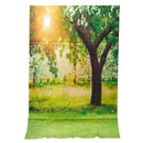 3x5ft Green Trees Forest Field Garden Nature Scenery Graphic Printed Wall M C4S8
