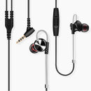 HIFI Metal Magnetic Adsorption Earphone 3.5mm Wired Control Bass Stereo Headphone with Mic