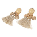 Bohemian Drop Alloy Wafer Tassel Earrings for Women Fashion Jewelry Women S F5G9
