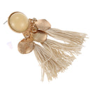 Bohemian Drop Alloy Wafer Tassel Earrings for Women Fashion Jewelry Women S F5G9