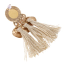 Bohemian Drop Alloy Wafer Tassel Earrings for Women Fashion Jewelry Women S F5G9
