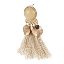 Bohemian Drop Alloy Wafer Tassel Earrings for Women Fashion Jewelry Women S F5G9
