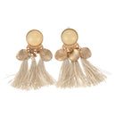 Bohemian Drop Alloy Wafer Tassel Earrings for Women Fashion Jewelry Women S F5G9