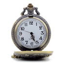 Santa Claus Deer Quartz Pocket Watch Analog Necklace Pocket Watch for Men W P8L5