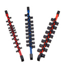 3Pcs Double-Sided Socket Holder Plastic Sleeve Frame 1/2-3/8-1/4 Million With Socket Frame Strong Rack