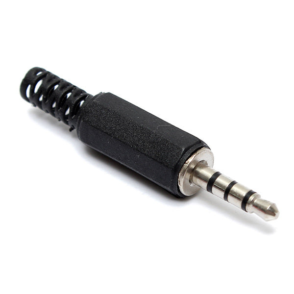 5Pcs 3.5mm 4 pole Stereo Audio Male Female Plug Jack Connector solder