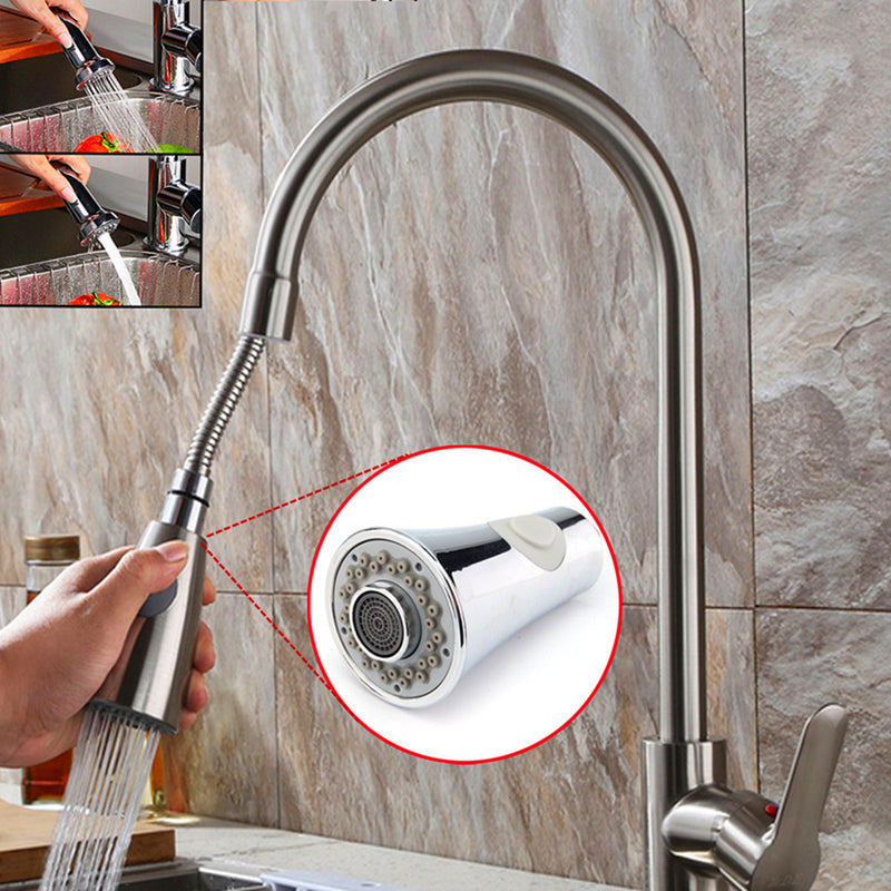 ABS Plastic Kitchen Sink Faucet Pull Down Steel Replacement Spray Shower Head