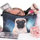 Dog 3D Printing Multi-Functional Cosmetic Bag Clutch Bag Storage Wash Bag