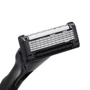 Minleaf ML-HR Manual Men's Razor Aloe Vera Lubrastrip 4 Blade Refills with Precision Trimming
