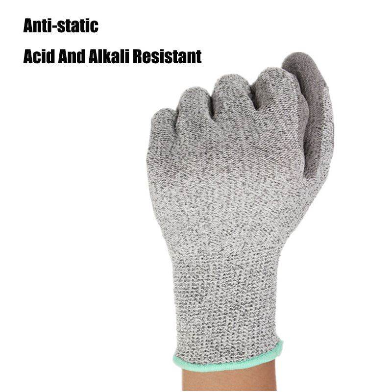 Level 5 Work Gloves Anti-Cuting Proof High Density PU Palm Protective Safe Glove