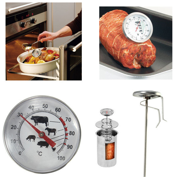 Stainless Steel Pocket Probe Thermometer Gauge Food Thermometer