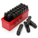 27pcs Letters Steel Punch Stamp Die Set Metal Tool 3/4/5/6/8/10/12.5mm