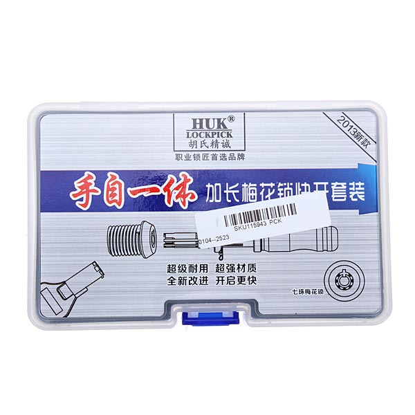 DANIU 3Pcs Tubular 7 Pins Lock Pick Tool Locksmith Tool Lock Pick Set