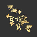 3D Gold Metal DIY Nail Art Decoration Sticker Wheel