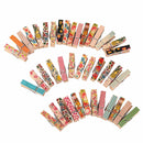 50 Pcs Cute Painted Wooden Mini Craft Pegs Cloth Photo Picture Hanging Spring Clips Clothespin