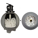 700g 45-50mm Filter Sand White Pool Filter Balls Sand Alternative Pool Clean