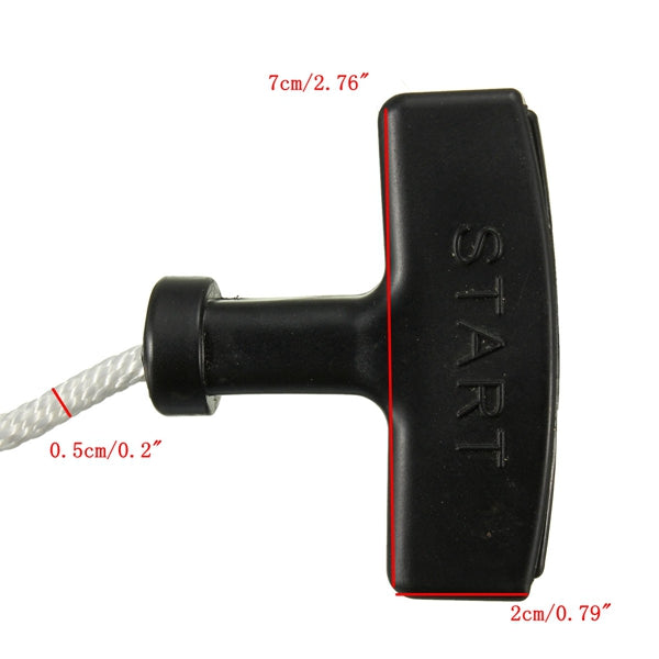 Chain Saw Strimmer Starter Recoil Pull Handle With Rope & Spare Cord