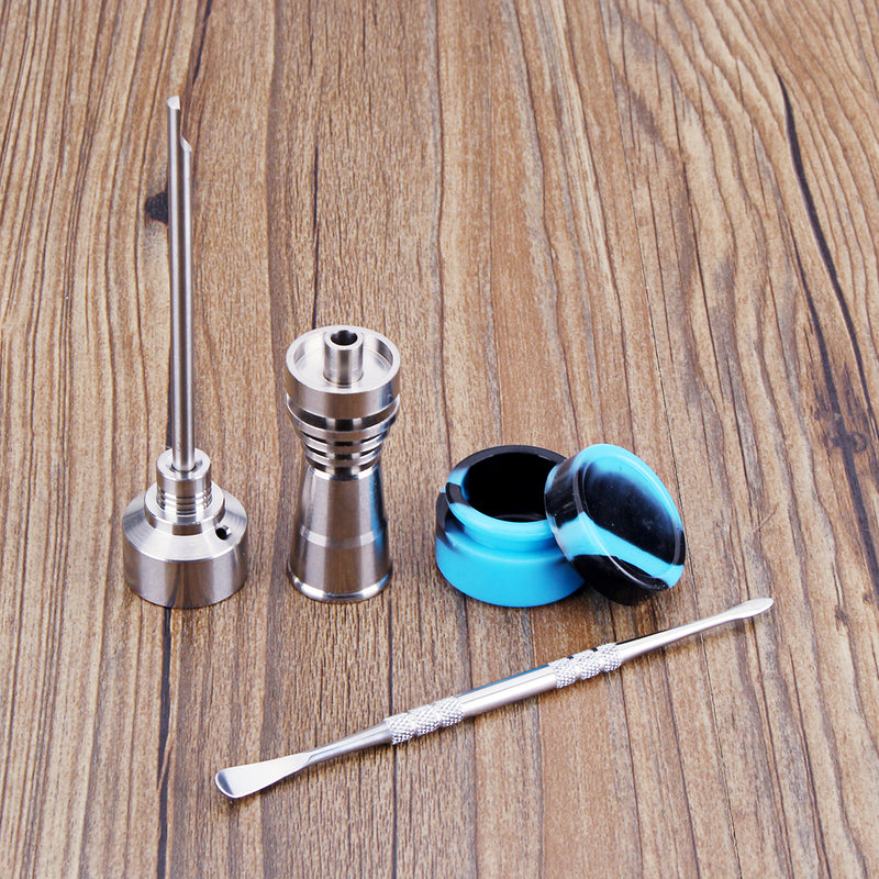 14/18MM Silicone Jar Tool Titanium Nail Carb Cap Dab Dabber Drill Female Male