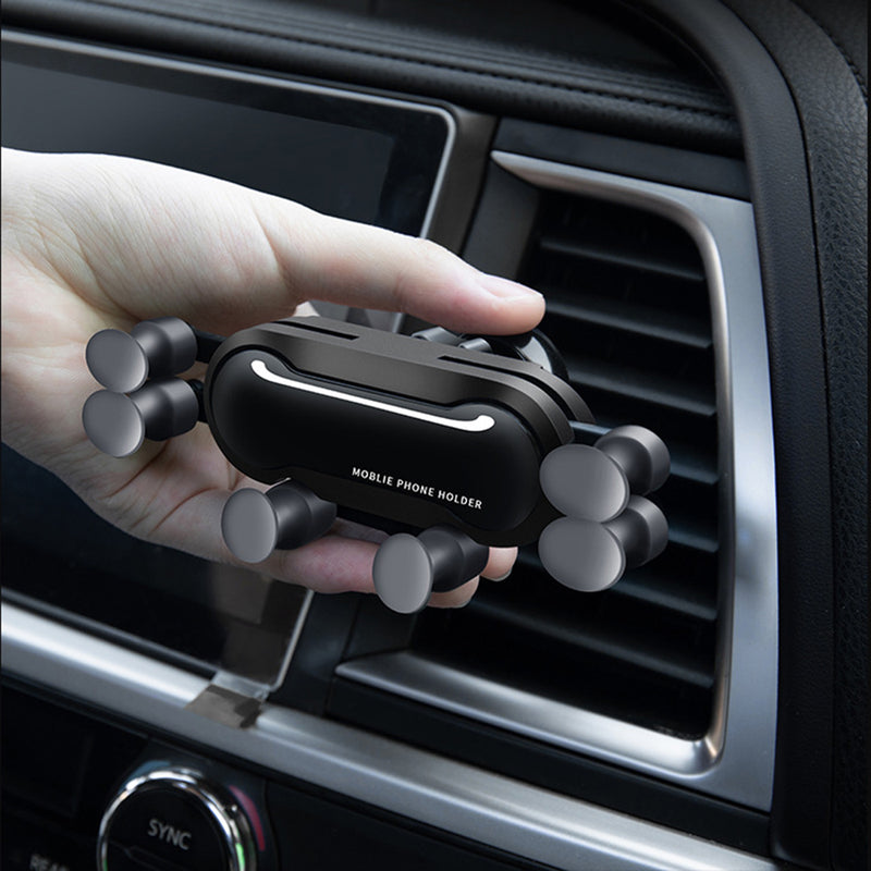 Bakeey Vertical Horizontal Gravity Linkage Automatic Lock Air Vent Car Phone Holder Car Phone Mount For 4.0-6.8 Inch Smart Phone for iPhone 11 for Samsung Xiaomi Mi 9T Xiaomi Redmi Note 8