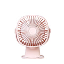 Loskii HF-201 Mini Electronic Desktop Clamp Design LED Night Light USB Rechargeable Fan